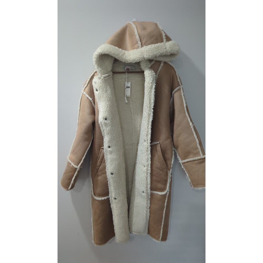 Pilcro Anthropologie Reversible Sherpa Coat NWT - Picture 7 of 8